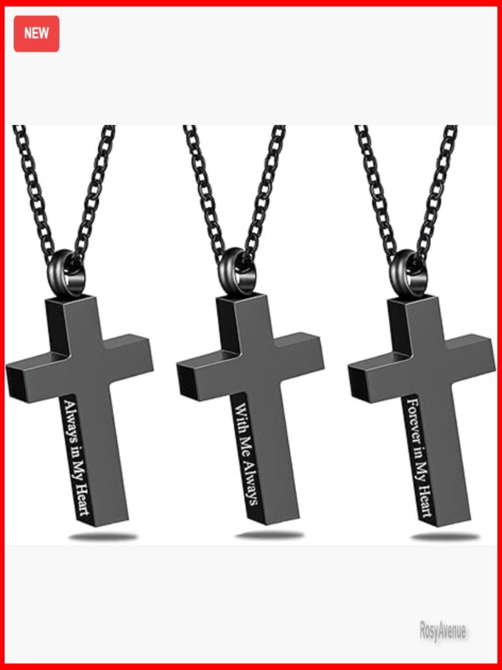 Stainless Steel Cremation Urn Necklace Pendant for Ashes Memorial Keepsake